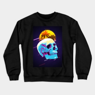 Skull retro80s Crewneck Sweatshirt